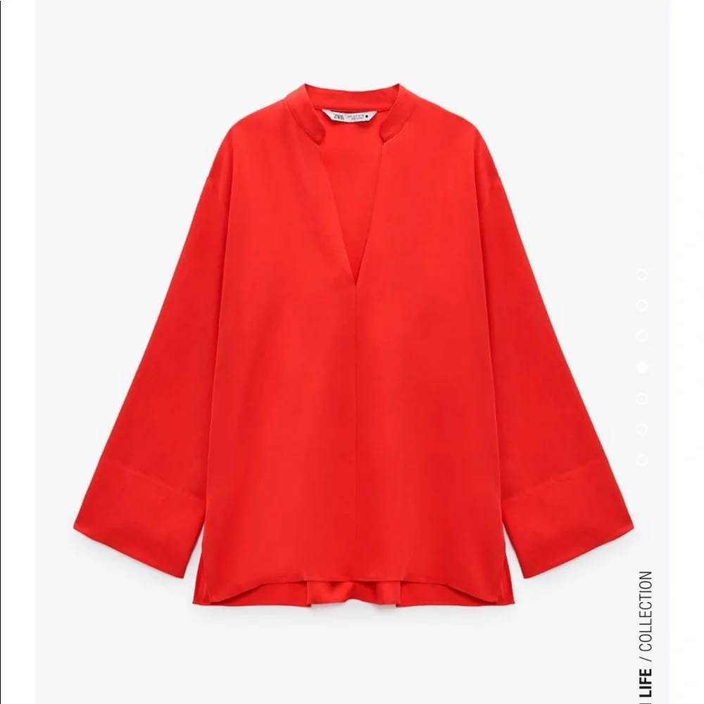 Zara flowy slit blouse bloggers fav - Picture 8 of 11